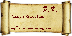 Pippan Krisztina névjegykártya