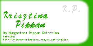 krisztina pippan business card